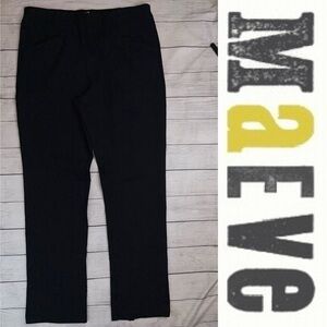 Maeve Anthropologie Women's Black High Rise Trousers with Stretch Size Large